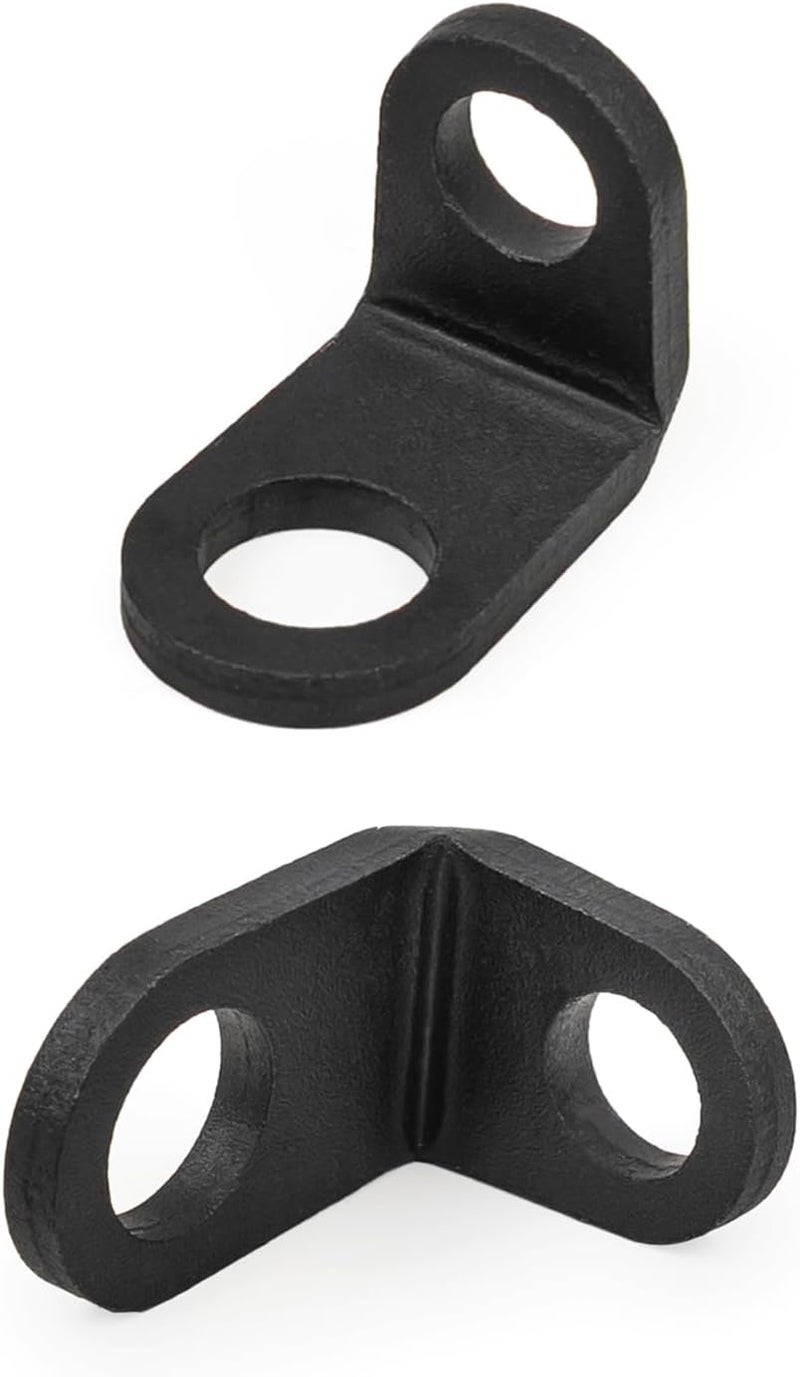 Techtek 8mm to 10mm hole L Shape Motorcycle Turn Signal Lights Mounting Brackets Relocation Holder Aluminum Motorbike Light Brackets Universal - Image 1